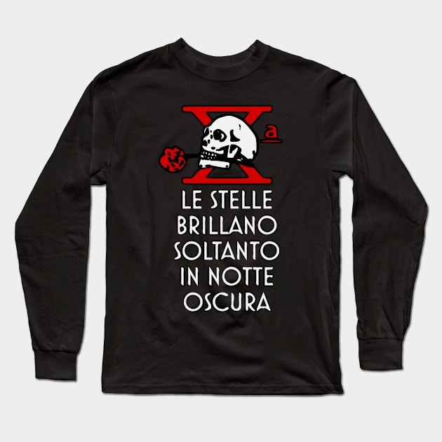 Decima Flottiglia slogan Long Sleeve T-Shirt by bumblethebee